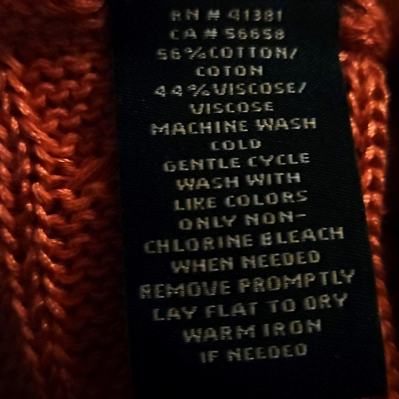 Ralph Lauren Sz M 3D Cable Knit Rouge  Cotton & Viscose Boat Neck Sweater Top - Picture 6 of 6